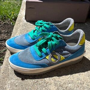 Women’s Blue and Green Sneakers